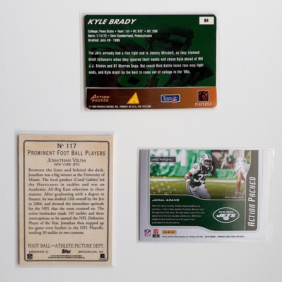 New York Jets 9 Card Lot - FTBL [25_1] - Picture 8 of 8